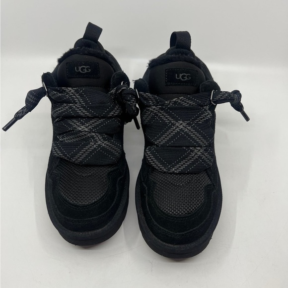 UGG LOWMEL WOMEN'S BOOT/SNEAKER SUEDE BLACK Sz 10 - Picture 6 of 7